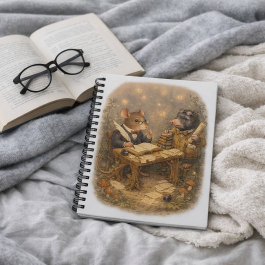 Tux & Twitch Woodland Writing Desk ノートブック