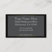 Tuxedesメンズ衣服フォーマル名刺 名刺 (裏面)