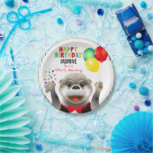 Tuxedoのかわいいカワウソ |ハッピーバースデー ペーパープレート (パーティー)