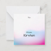 Tuxedoのかわいいカワウソ |バレンタインデー ノートカード (裏面)