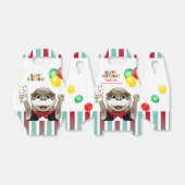 Tuxedoのかわいいカワウソ |子供の誕生日パーティー フェイバーボックス (折り畳みなし)