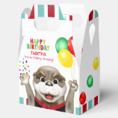 Tuxedoのかわいいカワウソ |子供の誕生日パーティー フェイバーボックス (オープン)