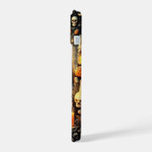 Tuxedoのスケルトン、カボチャ、ポーション iPhone 15ケース (左側面)