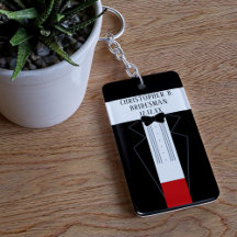 Tuxedoのブリッ結婚ドスマン提案アクリルキーチェーン