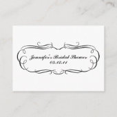 Tuxedoのレジストリ・カード（白黒） エンクロージャーカード (裏面)