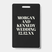 Tuxedoの結婚セキュリティバッジ バッジ (Back)