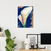 Tuxedoカフスリリー絵画アートのポスタープリント ポスター (ホームオフィス)