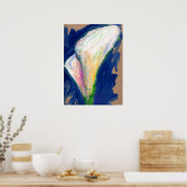 Tuxedoカフスリリー絵画アートのポスタープリント ポスター (キッチン)