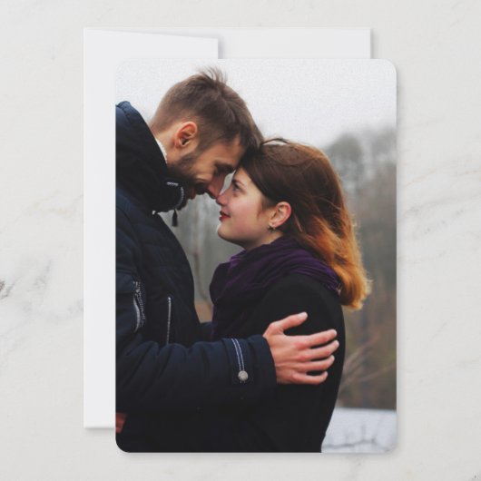 Tuxedoクラシックダークブラックアンティークヴィンテージ写真 セーブザデート (裏面)