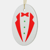 Tuxedoクリスマスオーナメント – セラミックホリデイおもしろい! セラミックオーナメント (左)