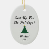 Tuxedoクリスマスオーナメント – セラミックホリデイおもしろい! セラミックオーナメント (裏面)