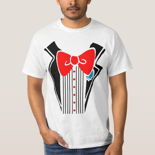 Tuxedoシャツ – 赤タイ tシャツ (正面)
