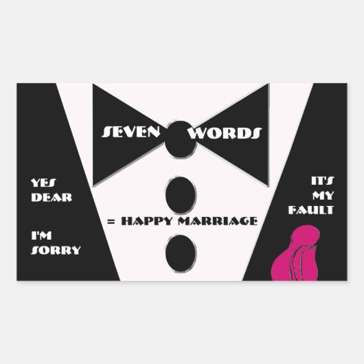 Tuxedoステッカーあなたが選択バラ色 長方形シール (正面)