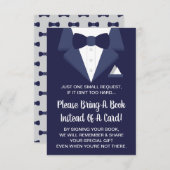 Tuxedoブックカード、ベビー用ブック エンクロージャーカード (正面/裏面)