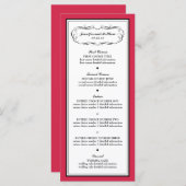 Tuxedoメニュークラシック赤 メニュー (正面/裏面)