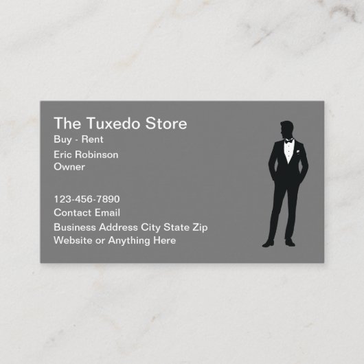 Tuxedoレンタルプロフェッショナルサービス 名刺 (正面)