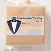 Tuxedo水カラフル色ラベル名タグ ラベル (インサイチュ)