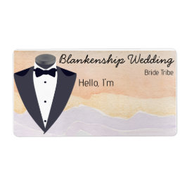 Tuxedo水カラフル色ラベル名タグ ラベル