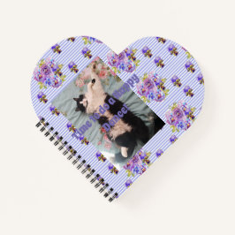 Tuxedo猫かわいいおもしろいフローラハッピーダンスノート ノートブック