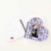 Tuxedo猫かわいいおもしろいフローラハッピーダンスノート ノートブック (内部)