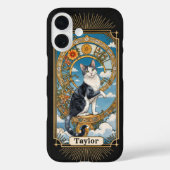 Tuxedo猫タロットカードパーソナライズされたiPhone 16ケース Case-Mate iPhoneケース (裏面)