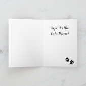 Tuxedo猫デザイングリーティングカード シーズンカード (内部)