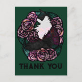 Tuxedo猫白黒の子猫 ポストカード (正面)