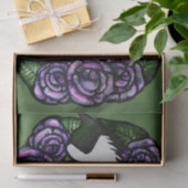 Tuxedo猫白黒の子猫 薄葉紙 (ギフト)