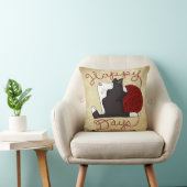 Tuxedo猫 – 幸せな日 クッション (椅子)