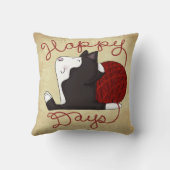 Tuxedo猫 – 幸せな日 クッション (裏面)