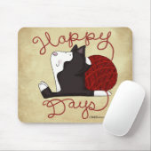 Tuxedo猫 – 幸せな日 マウスパッド (マウス)