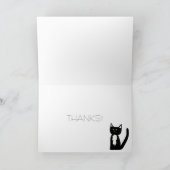Tuxedo白黒猫ありがとう サンキューカード (内部)
