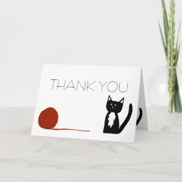 Tuxedo白黒猫ありがとう サンキューカード
