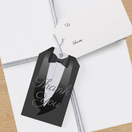 Tuxedo結婚's Thank You Giftメッセージカード ギフトタグ