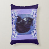 Tuxedo黒白キャットアートby Renee Lavoie アクセントクッション (正面(垂直))