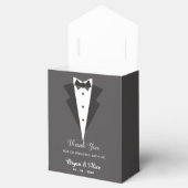 Tuxedo（ブラックボウ）結婚式の引き出物箱 フェイバーボックス (オープン)