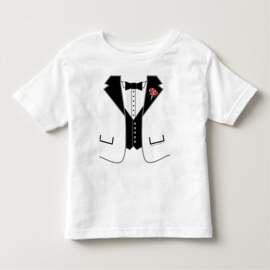 tuxedo – ホワイトジャケット トドラーTシャツ (正面)