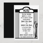 Tuxedo – メニュー（ロック解除） 招待状 (正面/裏面)