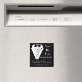 Tuxedo-Black Tieデートを保存 マグネット (インサイチュ (食洗機))