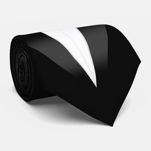 Tuxedo Black White Bow Tie ネクタイ (ロール)