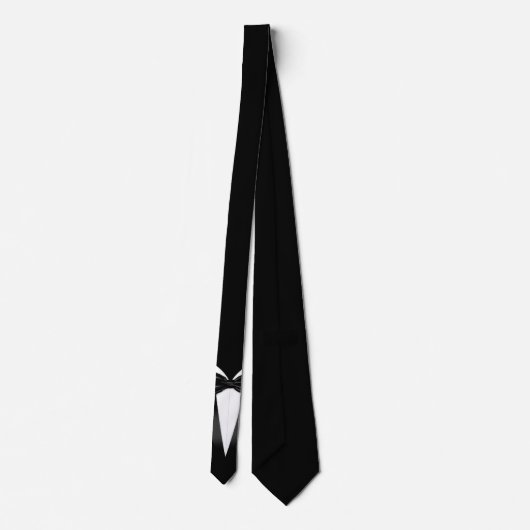 Tuxedo Black White Bow Tie ネクタイ (裏面)