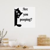 Tuxedo CATトイレの準備 ポスター (キッチン)