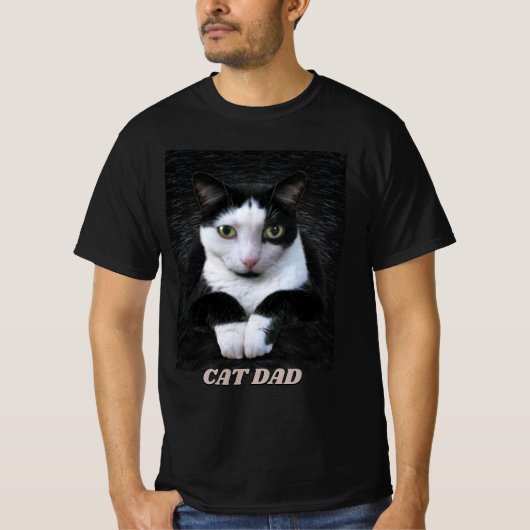 Tuxedo Cat (テキストなし) Tシャツ (正面)