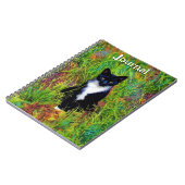 Tuxedo Cat ポップ・アートの Art Journalノート ノートブック (左側)