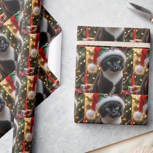 Tuxedo cat ラッピングペーパー