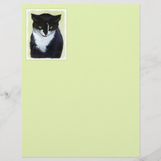 Tuxedo Cat 絵画's – かわいいオリジナル猫アート (正面)