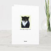 Tuxedo Cat 絵画's – かわいいオリジナル猫アート カード (裏面)