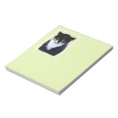 Tuxedo Cat 絵画's – かわいいオリジナル猫アート ノートパッド (回転)