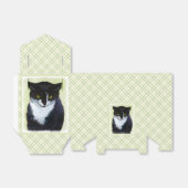 Tuxedo Cat 絵画's – かわいいオリジナル猫アート フェイバーボックス (折り畳みなし)