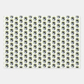 Tuxedo Cat 絵画's – かわいいオリジナル猫アート ラッピングペーパーシート (正面2)